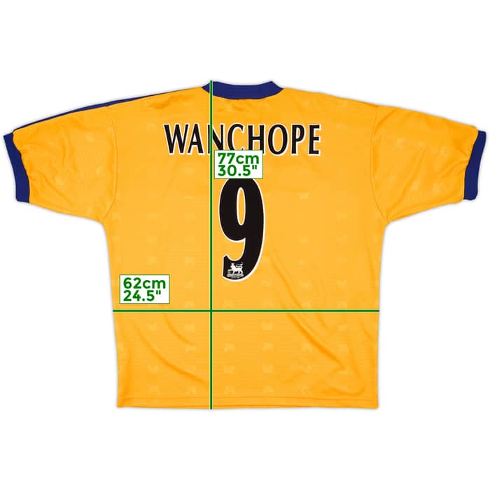 1997-98 Derby County Away Shirt Wanchope #9 - 9/10 - (XL)