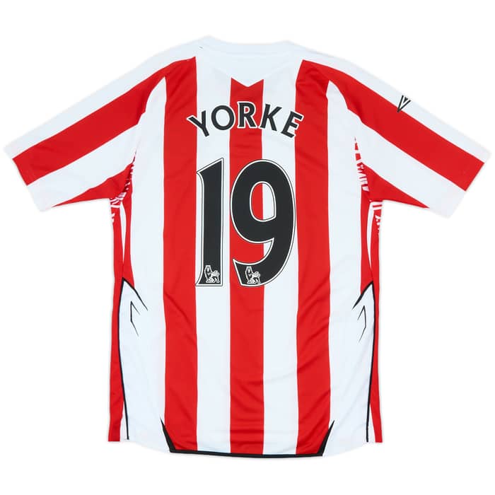 2007-08 Sunderland Home Shirt Yorke #19 - 8/10 - (S)