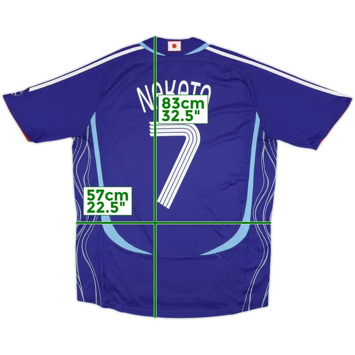2006-08 Japan Home Shirt Nakata #7 - 8/10 - (L)