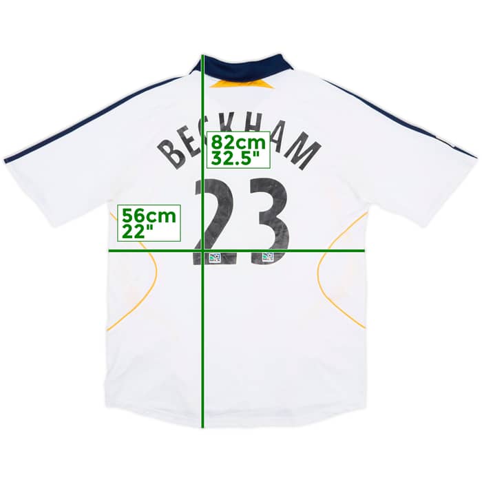 2007-08 LA Galaxy Home Shirt Beckham #23 - 7/10 - (L)