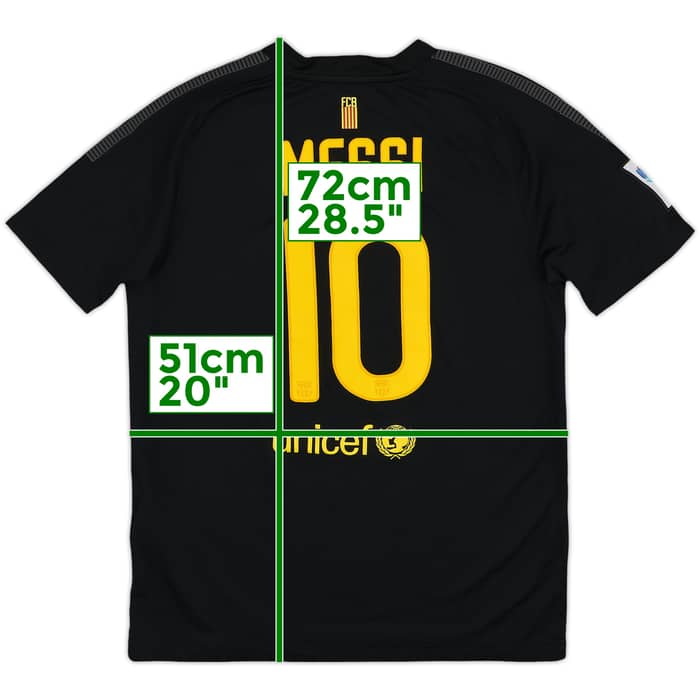 2011-12 Barcelona Away Shirt Messi #10 - 10/10 - (XL.Boys)