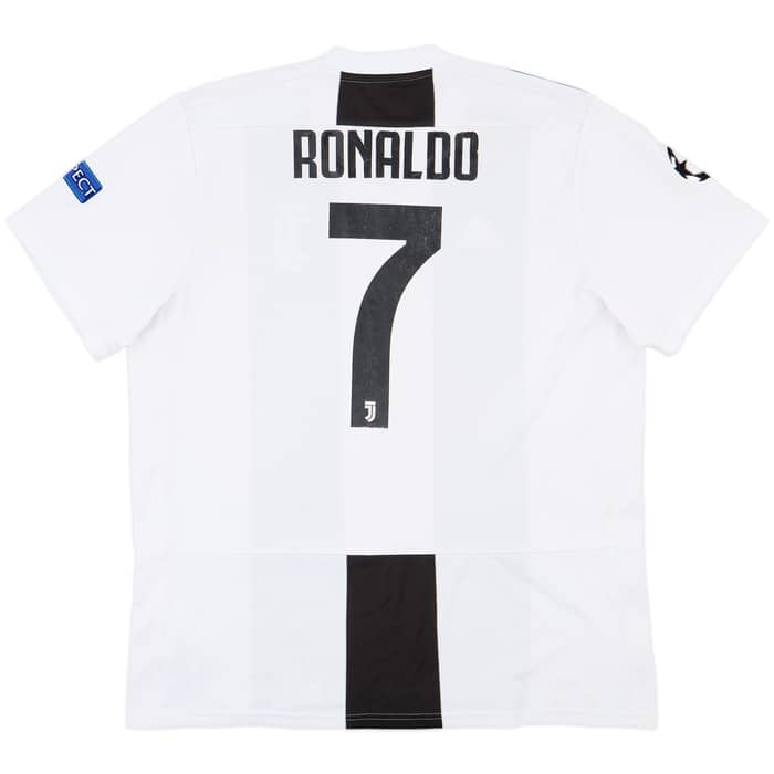 2018-19 Juventus Home Shirt Ronaldo #7 - 6/10 - (XL)