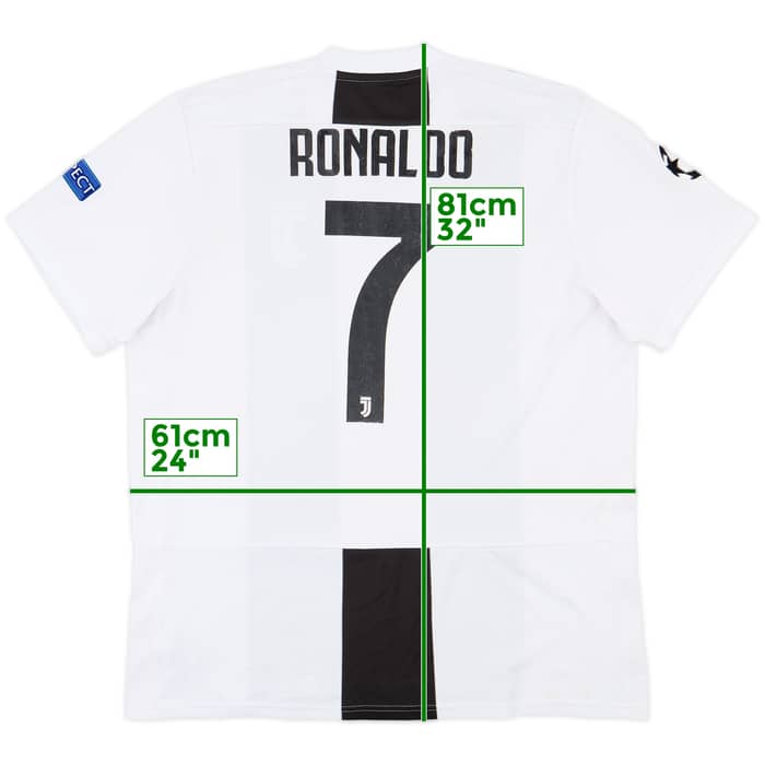 2018-19 Juventus Home Shirt Ronaldo #7 - 6/10 - (XL)