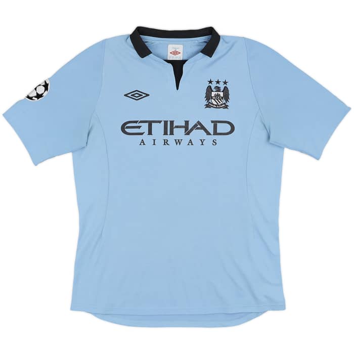 2012-13 Manchester City Home Shirt Kun Aguero #16 - 6/10 - (L)