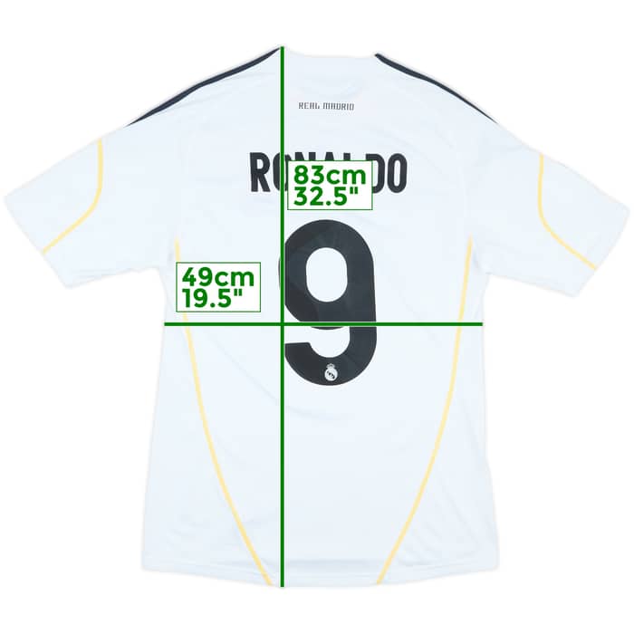 2009-10 Real Madrid Home Shirt Ronaldo #9 - 7/10 - (L)