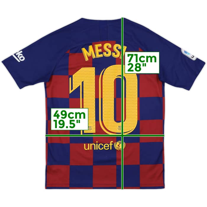 2019-20 Barcelona Home Shirt Messi #10 - 8/10 - (XL.Boys)