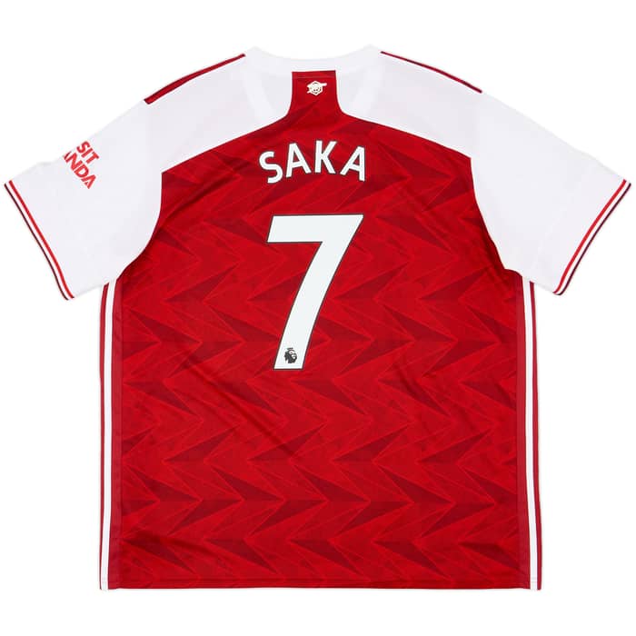 2020-21 Arsenal Home Shirt Saka #7 - 7/10 - (XXL)