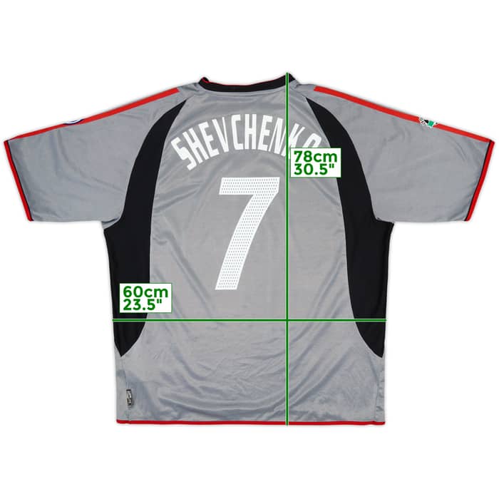 2003-04 AC Milan Third Shirt Shevchenko #7 - 8/10 - (XL)