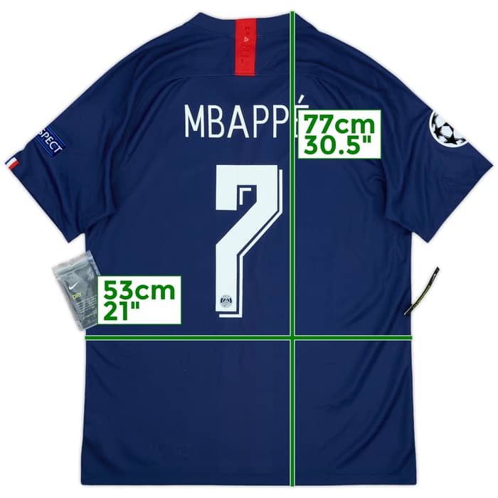 2019-20 Paris Saint-Germain 'Final Lisbon 2020' Home Shirt Mbappe #7 (L)