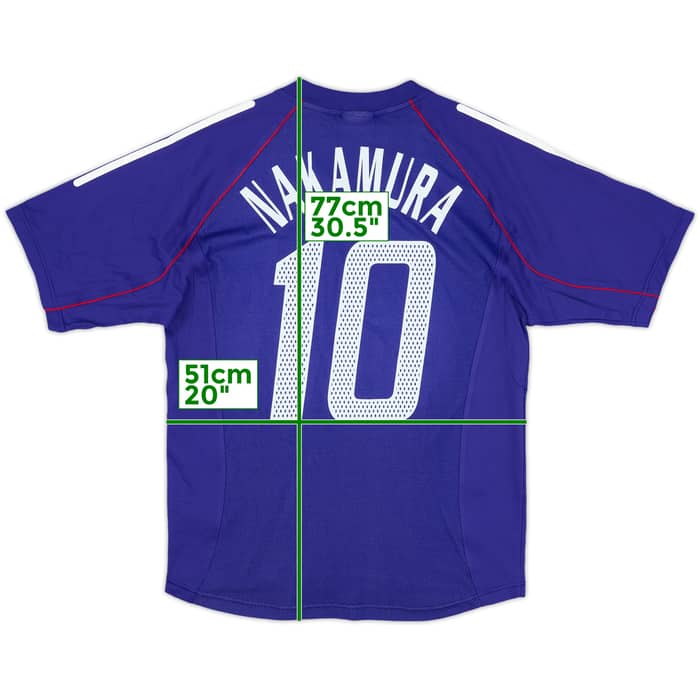2002-04 Japan Home Shirt Nakamura #10 - 8/10 - (S)
