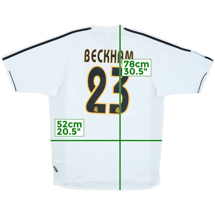 2003-04 Real Madrid Home Shirt Beckham #23 (M)