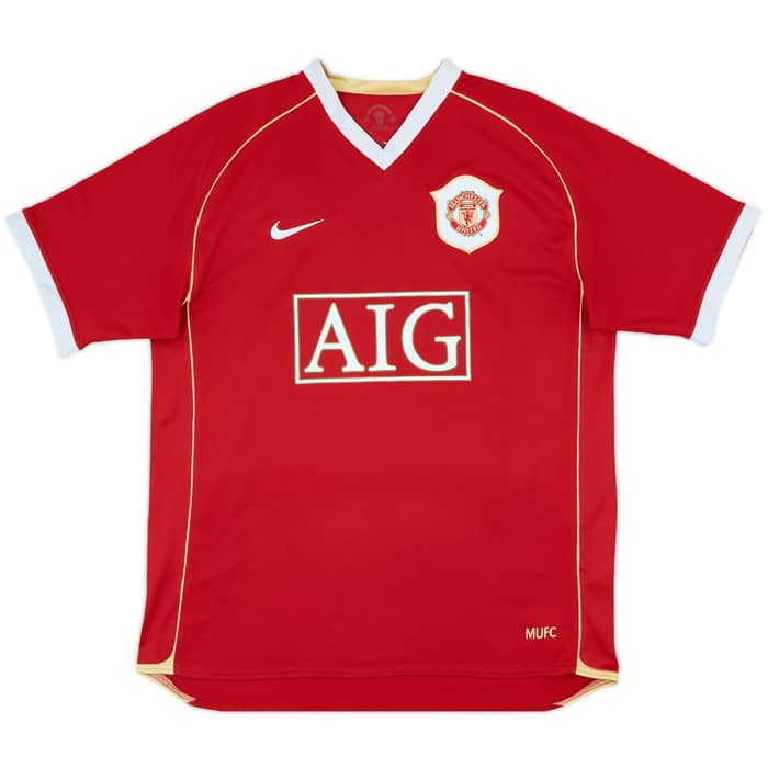2006-07 Manchester United Home Shirt Scholes #18 - 9/10 - (L)