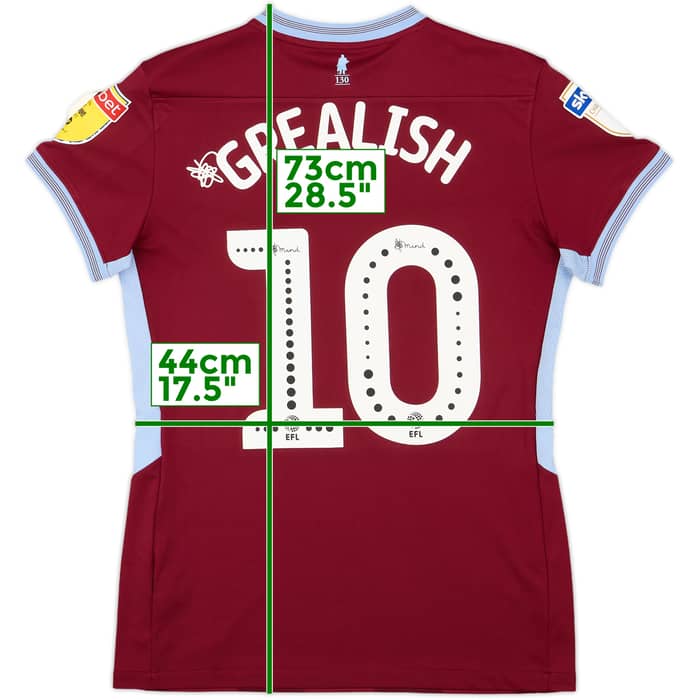 2018-19 Aston Villa Home Shirt Grealish #10 - 9/10 - (Women's M)