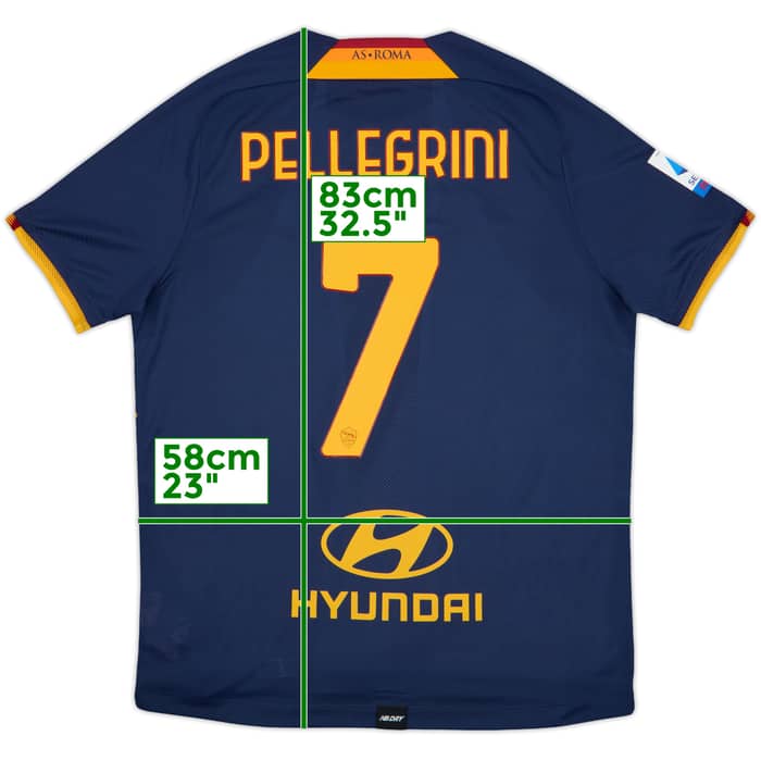 2021-22 Roma Fourth Shirt Pellegrini #7 - 10/10 - (XL)