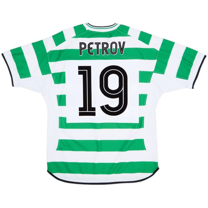 2001-03 Celtic Home Shirt Petrov #19 - 8/10 - (L)