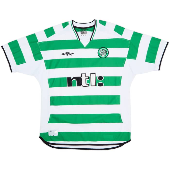 2001-03 Celtic Home Shirt Petrov #19 - 8/10 - (L)