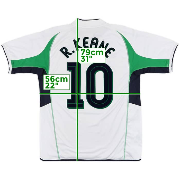 2002-03 Ireland Away Shirt R.Keane #10 - 8/10 - (L)
