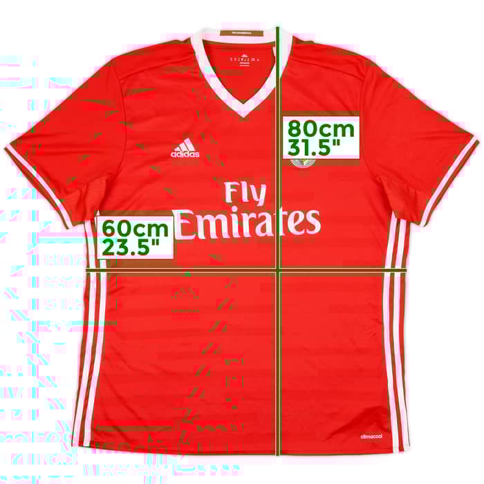 2016-17 Benfica Home Shirt - 7/10 - (XL)