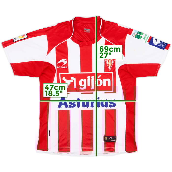 2009-11 Sporting Gijon Home Shirt - 5/10 - (S)