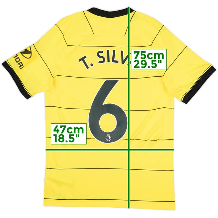 2021-22 Chelsea Away Shirt T.Silva #6 (S)
