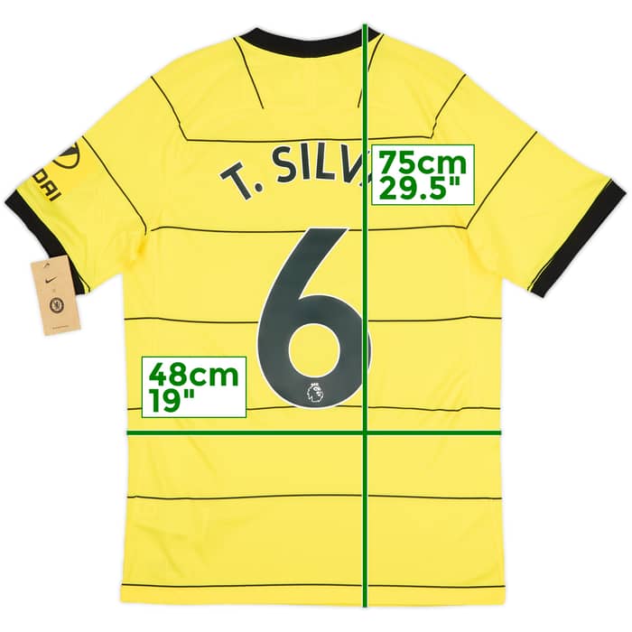 2021-22 Chelsea Away Shirt T.Silva #6 (S)