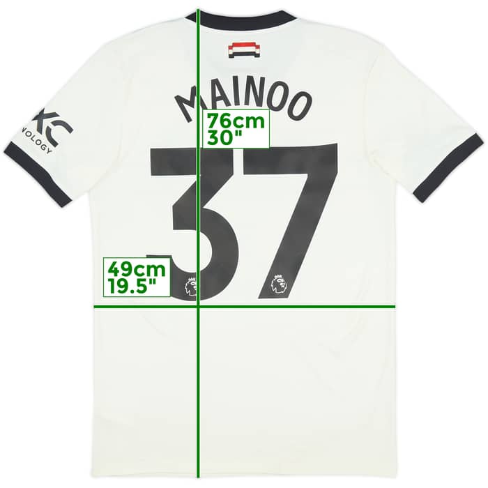 2024-25 Manchester United Third Shirt Mainoo #37 - 8/10 - (M)