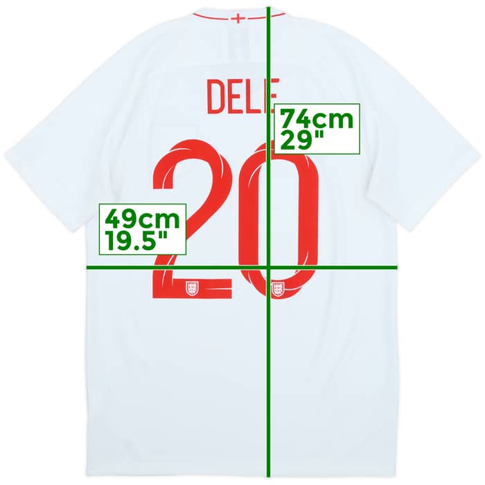 2018-19 England Home Shirt Dele #20 - 9/10 - (M)