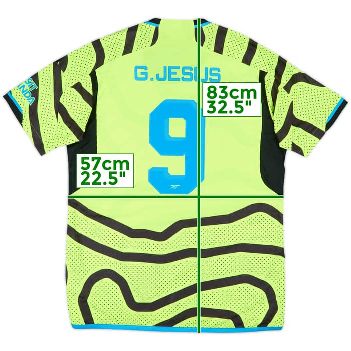 2023-24 Arsenal Authentic Away Shirt G.Jesus #9 (XL)