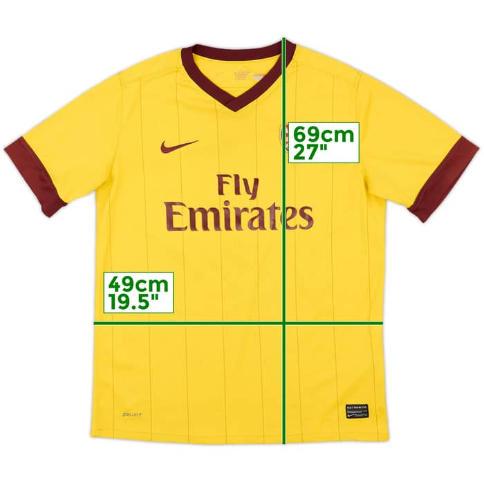 2010-13 Arsenal Away Shirt - 7/10 - (XL.Boys)