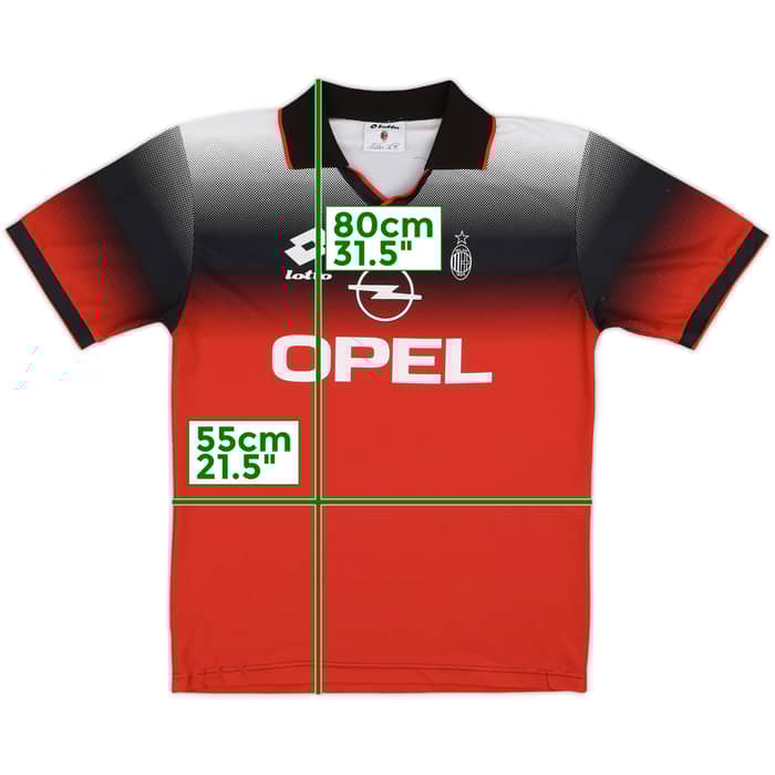 1995-96 AC Milan Lotto Training Shirt - 6/10 - (L)