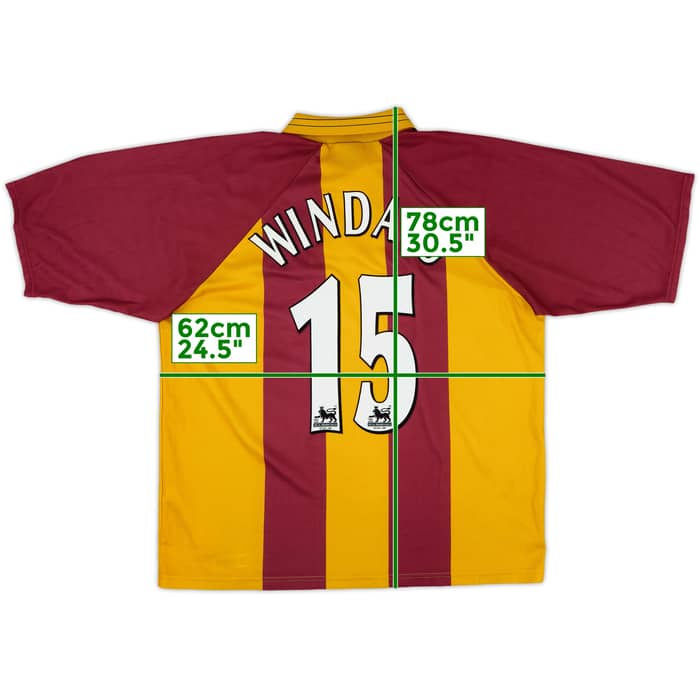 1999-01 Bradford Home Shirt Windass #15 - 8/10 - (XL)