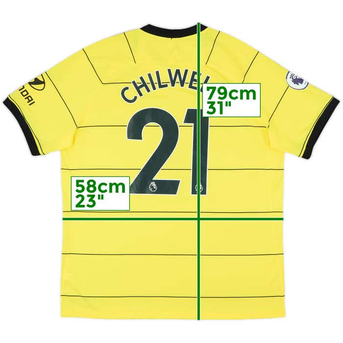 2021-22 Chelsea Away Shirt Chilwell #21 - 9/10 - (XL)
