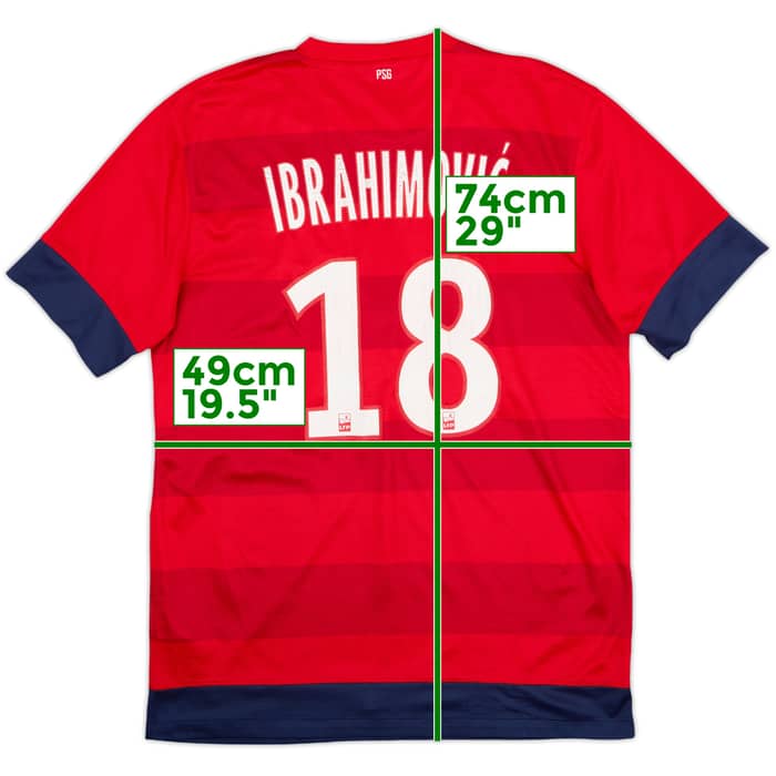 2012-13 Paris Saint-Germain Away Shirt Ibrahimovic #18 - 5/10 - (M)