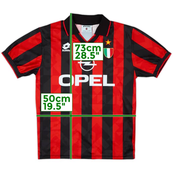 1994-95 AC Milan Home Shirt - 8/10 - (M)
