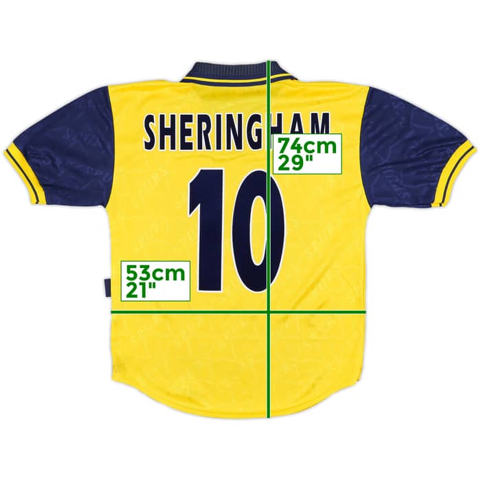 1995-97 Tottenham Third Shirt Sheringham #10 - 8/10 - (S)