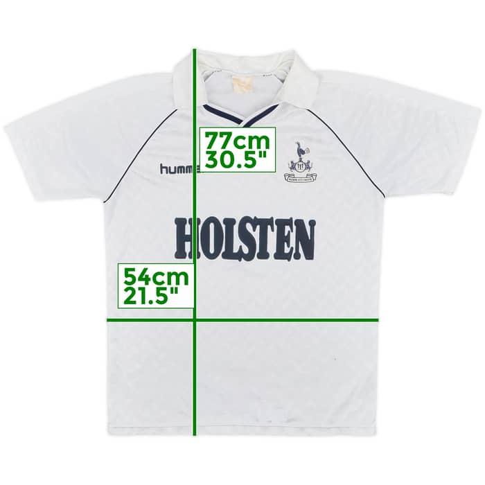 1987-89 Tottenham Home Shirt - 8/10 - (M)