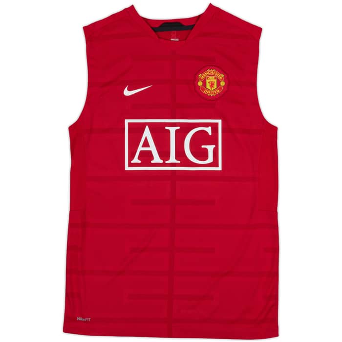 2009-10 Manchester United Nike Training Vest - 7/10 - (S)