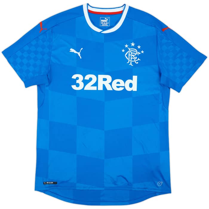 2016-18 Rangers Home Shirt - 8/10 - (XL)