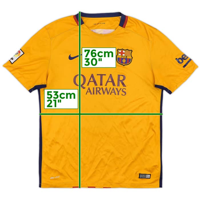2015-16 Barcelona Away Shirt - 4/10 - (L)