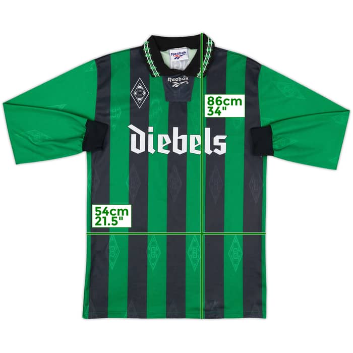 1995-96 Borussia Monchengladbach Away L/S Shirt - 8/10 - (M)