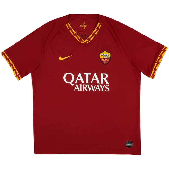 2019-20 Roma Home Shirt Dzeko #9 - 9/10 - (XL)