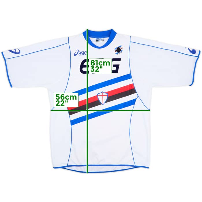 2002-03 Sampdoria Away Shirt - 9/10 - (XL)