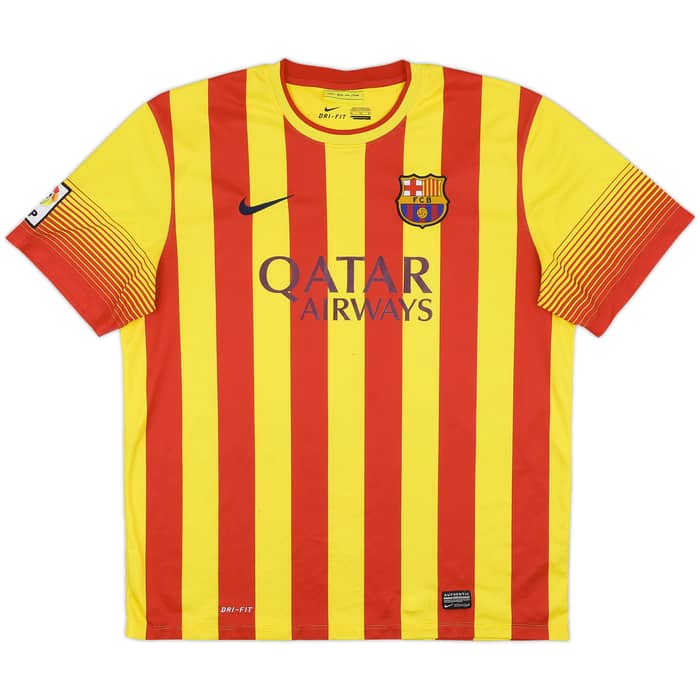 2013-15 Barcelona Away Shirt Messi #10 - 6/10 - (XL)