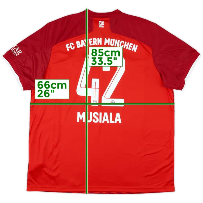 2021-22 Bayern Munich Home Shirt Musiala #42 (XXL)