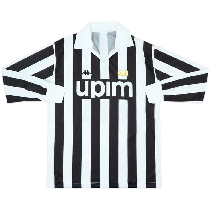 1991-92 Juventus Basic Home L/S Shirt #11 - 9/10 - (L)