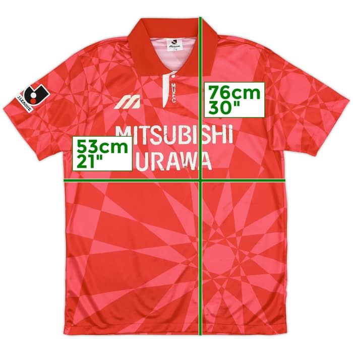 1993-94 Urawa Red Diamonds Home Shirt - 6/10 - (L)