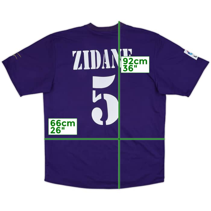 2002-03 Real Madrid Centenary Third Shirt Zidane #5 - 6/10 - (XL)