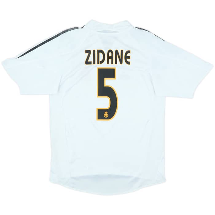 2004-05 Real Madrid Home Shirt Zidane #5 - 6/10 - (S)