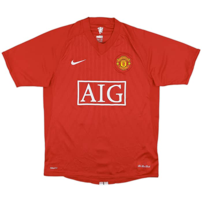 2007-09 Manchester United Home Shirt Tevez #32 - 7/10 - (M)
