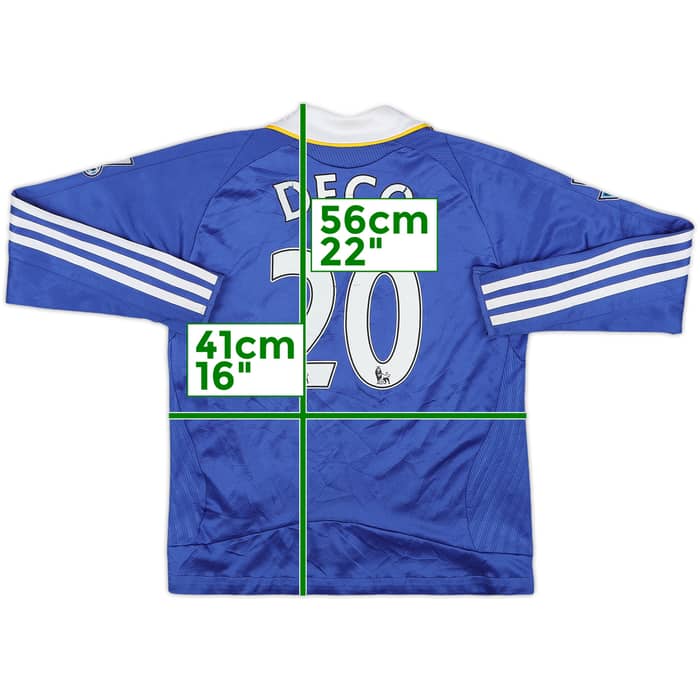 2008-09 Chelsea Home L/S Shirt Deco #20 - 4/10 - (S.Boys)